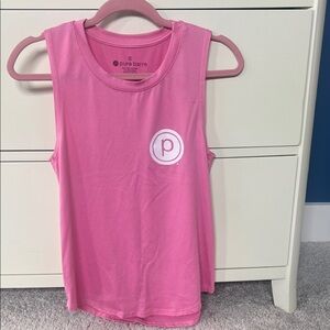 Pure Barre pink circle p tank small